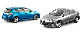 All-new Mazda3 five-door hatchback & four-door sedan (both North American specification models)