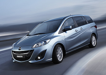 The all-new Mazda5 with 2.0L direct injection gasoline engine and i-stop (European specifications)