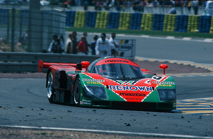 Mazda 787B, the overall winner of the 59th 24 Hours of Le Mans in 1991