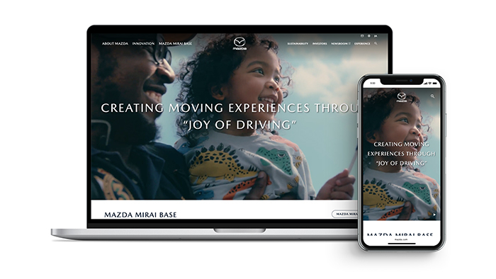Top Page of Mazda’s Corporate Website