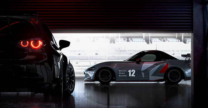 マツダ、レーシングカー「MAZDA3 Bio Concept」を展示