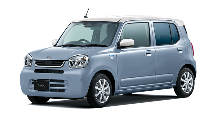 キャロル「HYBRID G 2WD」 ボディカラー：フォギーブルーパールメタリック2トーンカラー（ベージュルーフ）