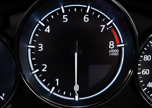 「MAZDA SPIRIT RACING ROADSTER 12R」タコメーター（回転速度計）