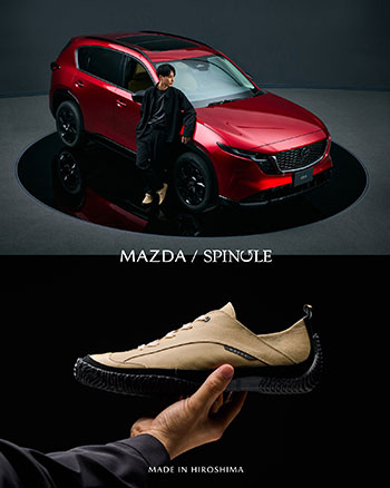 MAZDA × SPINGLE コラボモデル、 レザースニーカー「SP-MZD」
